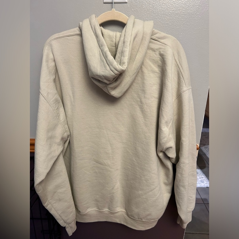 Daddy’s Home Hoodie.  Size XL.  Worn 2-3 times.  Cream/beige in color. - Picture 7 of 7